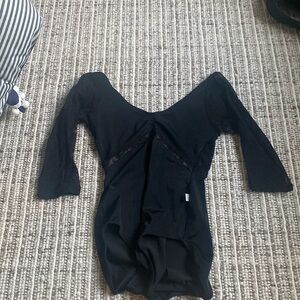 CLASS IN LEOTARD/BLACK/SMALL/LACE